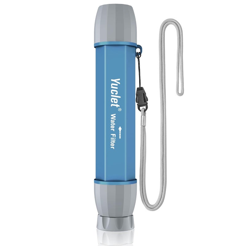 Yuclet YWF01 Personal Filter Straw for Drinking Survival, Portable Water Purifier Filtration System Survival Gear and Supplies for Camping, Hiking, Travel, and Emergency Preparedness, Pack of 1 - Image 1